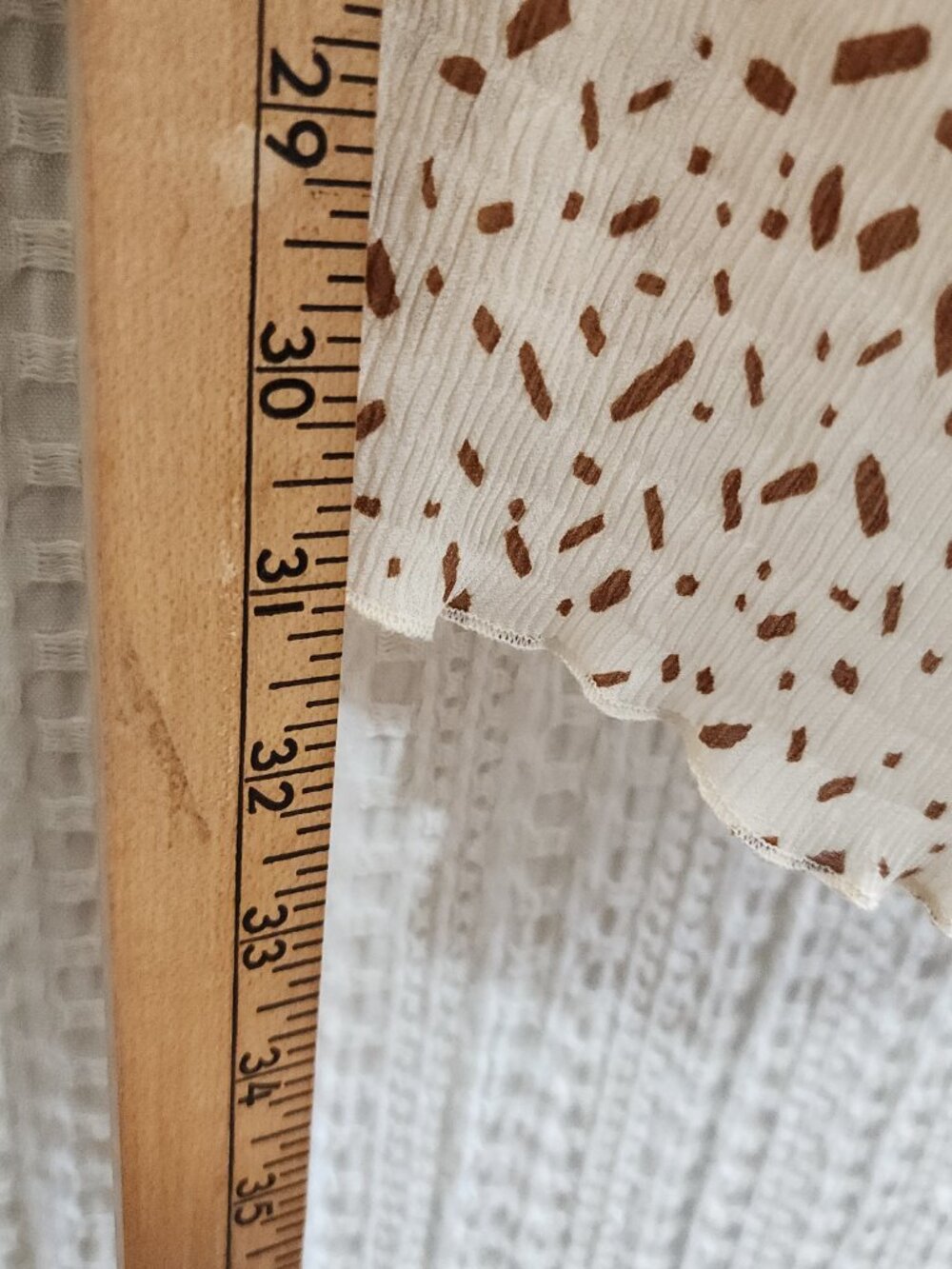 Flower & Feather 3XL Cream Brown Speckled Boho Peasant Blouse Plus Size - Picture 13 of 13
